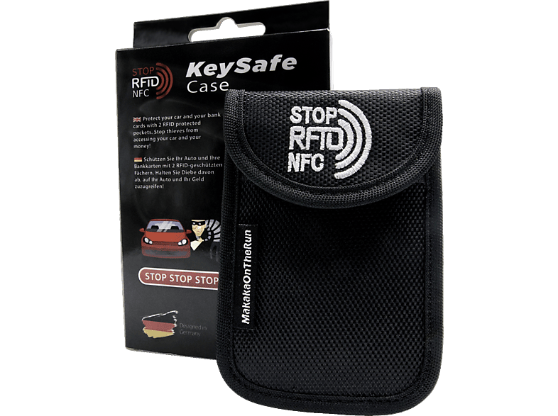 Autoschlüssel-Etui Bisonleder (Keyless-Go-Blocker) - 100% Handgefertig -  MakakaOnTheRun RFID Blocker Schutz