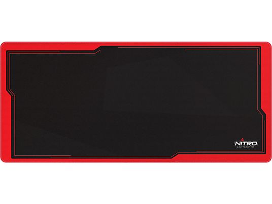NITRO CONCEPTS DM9 Inferno Deskmat XL - Gaming Mousepad (Schwarz/Rot)