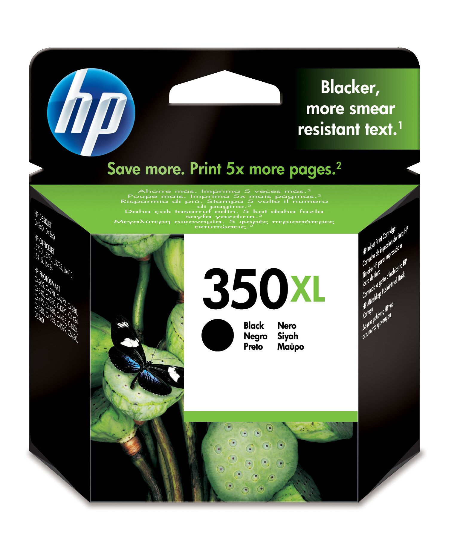Cartucho de tinta - HP 350 XL, Negro, CB336EE