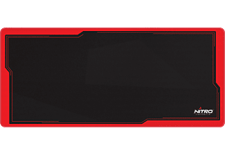 NITRO CONCEPTS DM12 Inferno Deskmat XXL - Mouse pad gaming (Nero/Rosso)