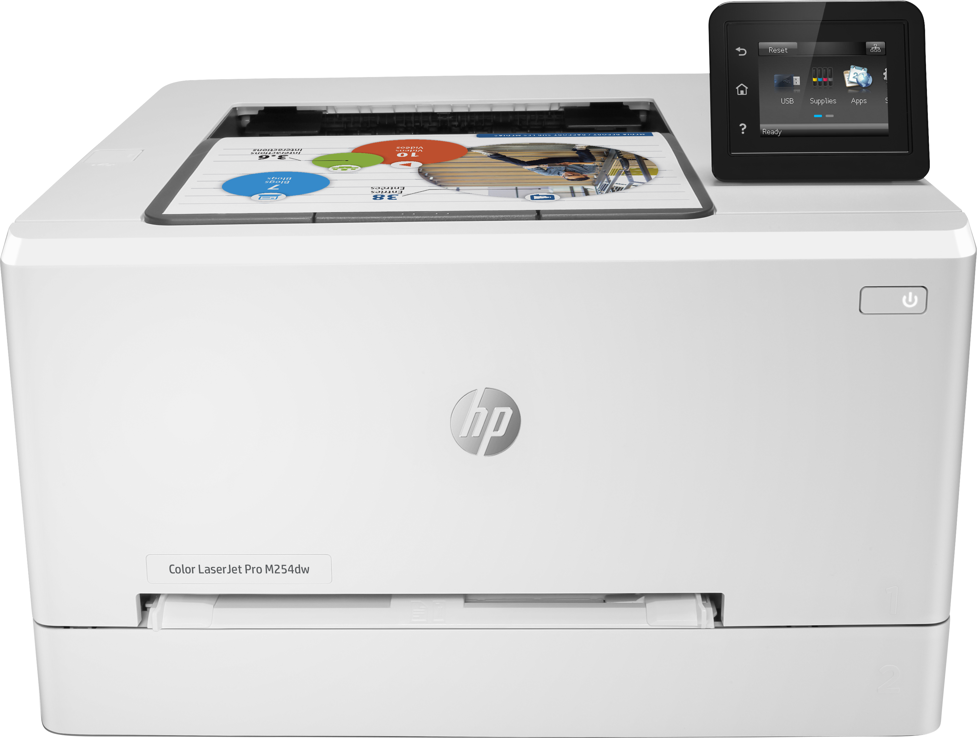 Hp Laserjet Pro m254dw impresora color dúplex wifi blanca 600 ppp 21 ppm duplex