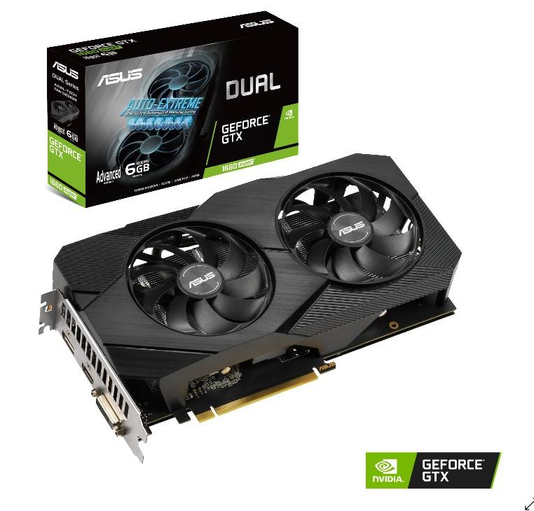 ASUS Geforce® GTX 1660 SUPER™ Dual Advanced Evo 6GB (90YV0DS4-M0NA00) (NVIDIA, Grafikkarte)