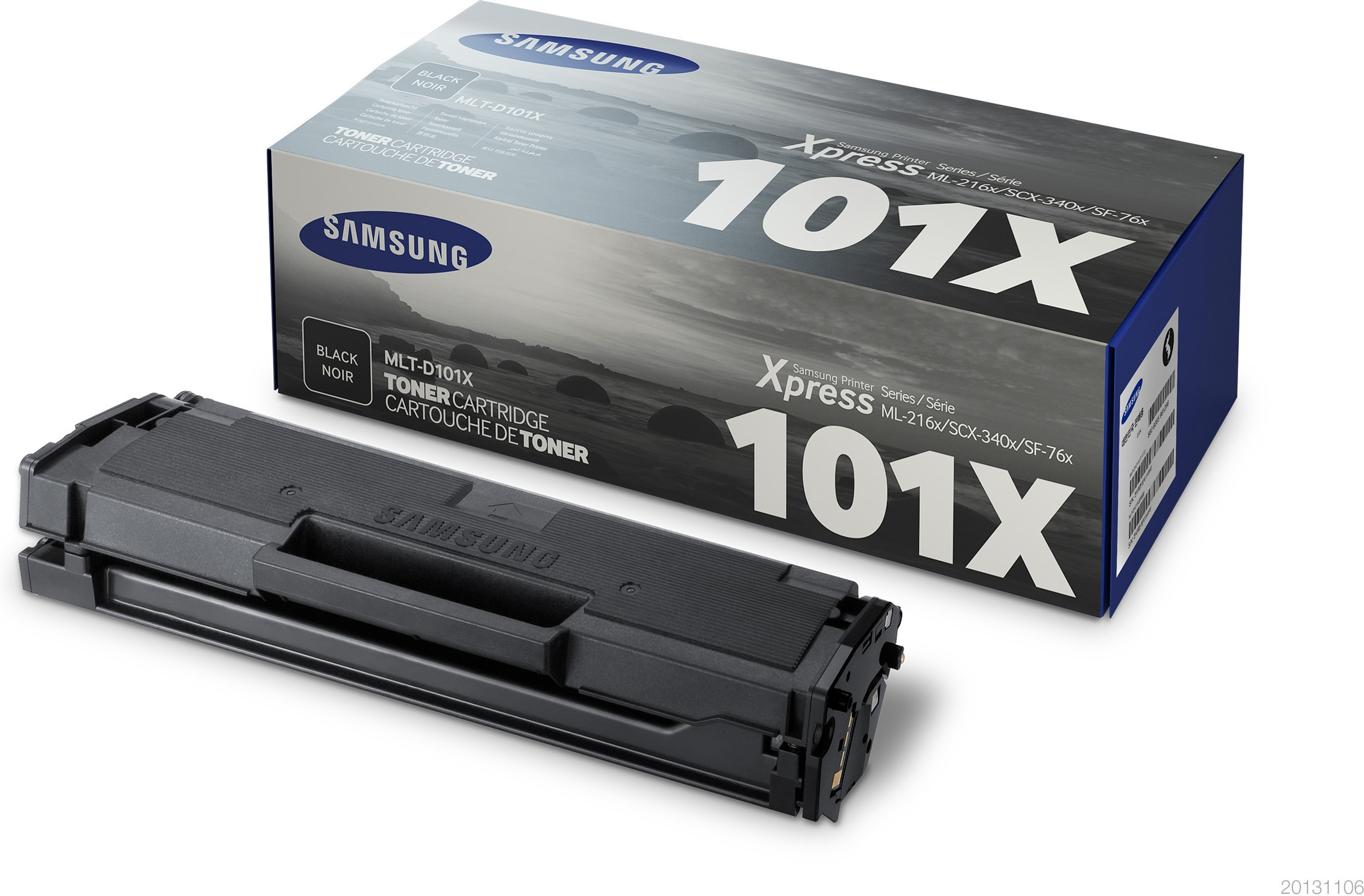 Tóner de láser - Samsung MLT-D101X, 700 páginas, negro