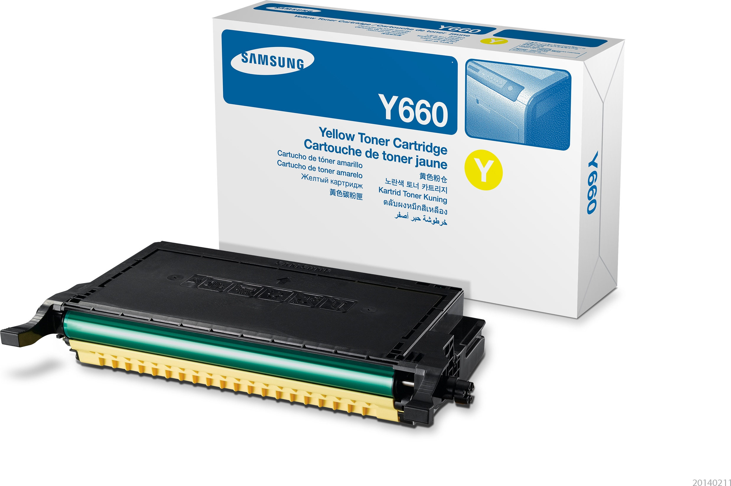 Tóner - Samsung CLP-Y660A, 2000 Páginas, Amarillo