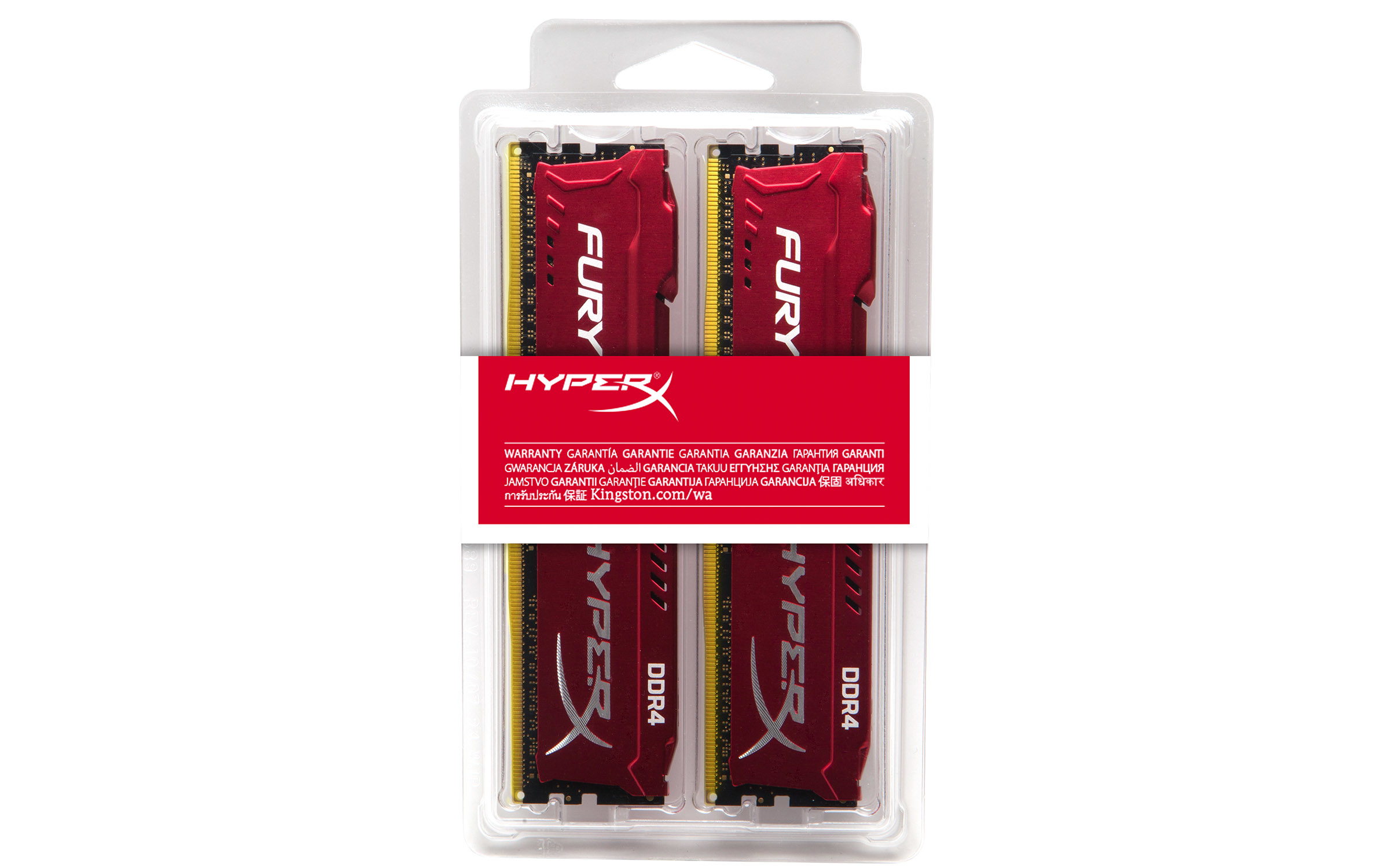 Memoria Ram - Kingston HyperX FURY Memory Red 16GB DDR4 2400MHz Kit 16GB DDR4 2400MHz