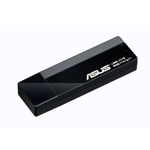 Adaptador WiFi USB - ASUS USB-N13 B1 - Adaptador de red inalámbrico N300, 300 Mbps, EZ WPS