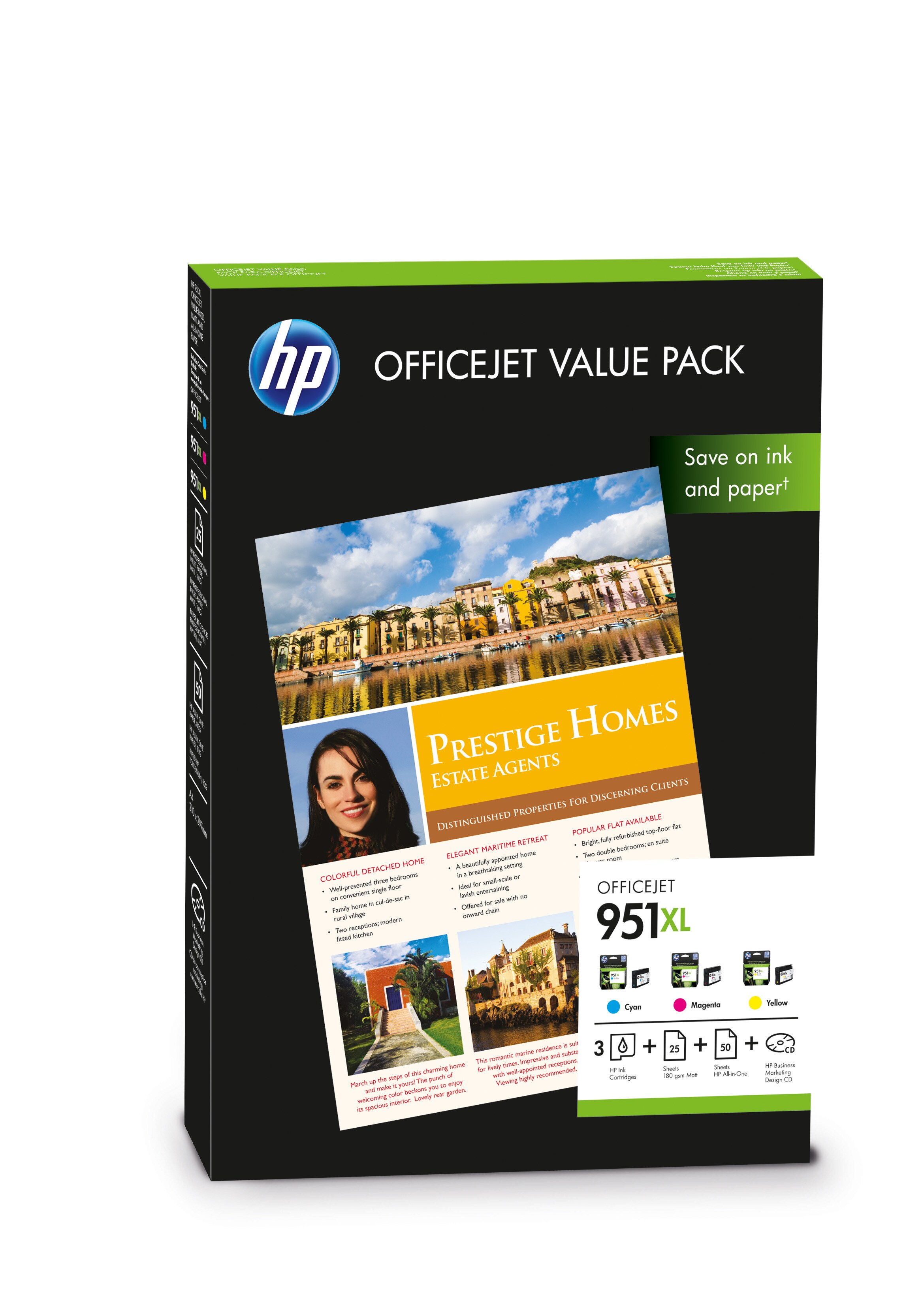 Papel A4 (Impresora & Copiadoras) - HP, HPPAPER 951XLOFFICEJETVALUE75SHTA4