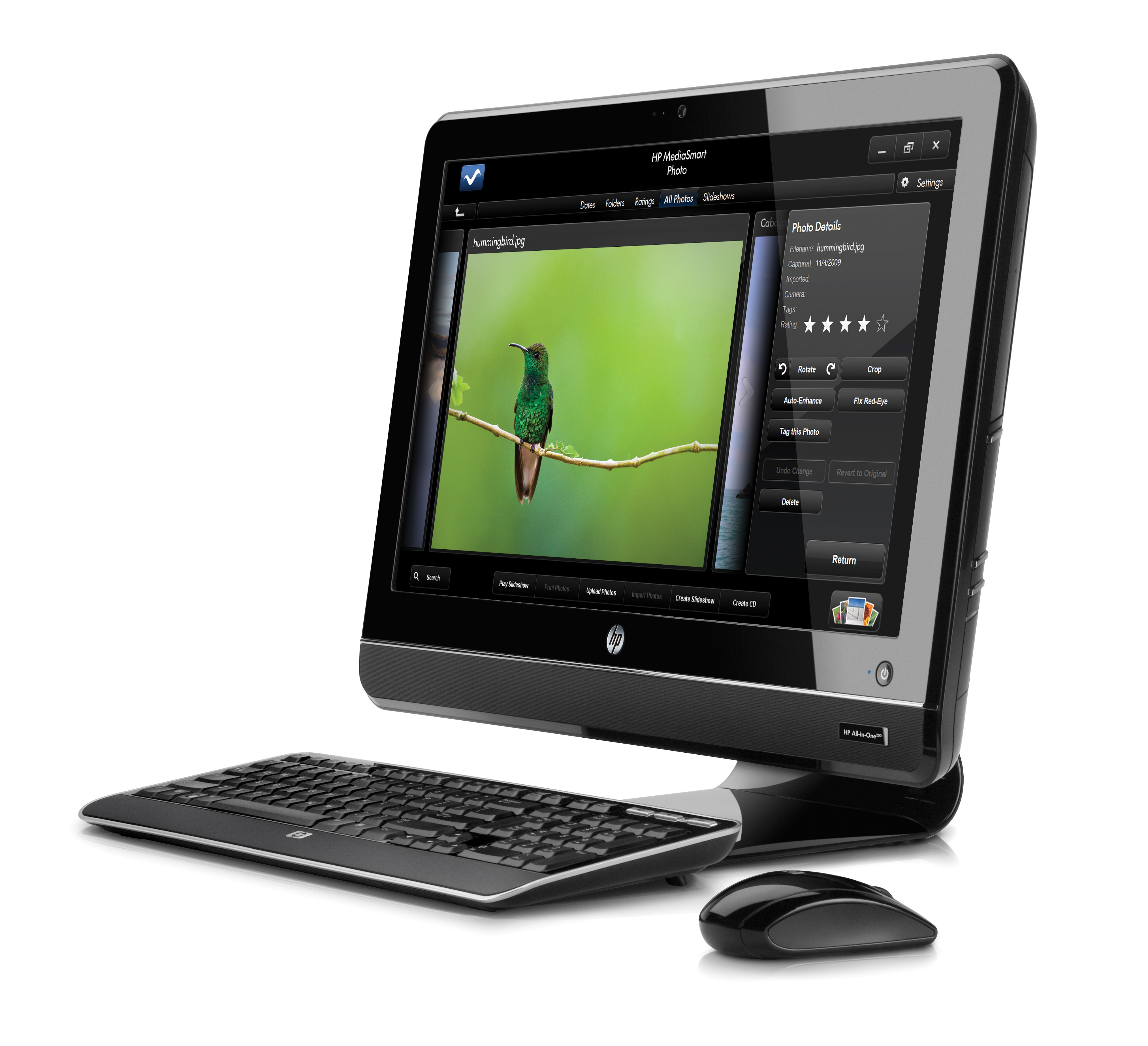 All in One - HP 200-5130ES, Intel® Core® i3-540 4GB, 640, Intel® HD 1696MB, W7