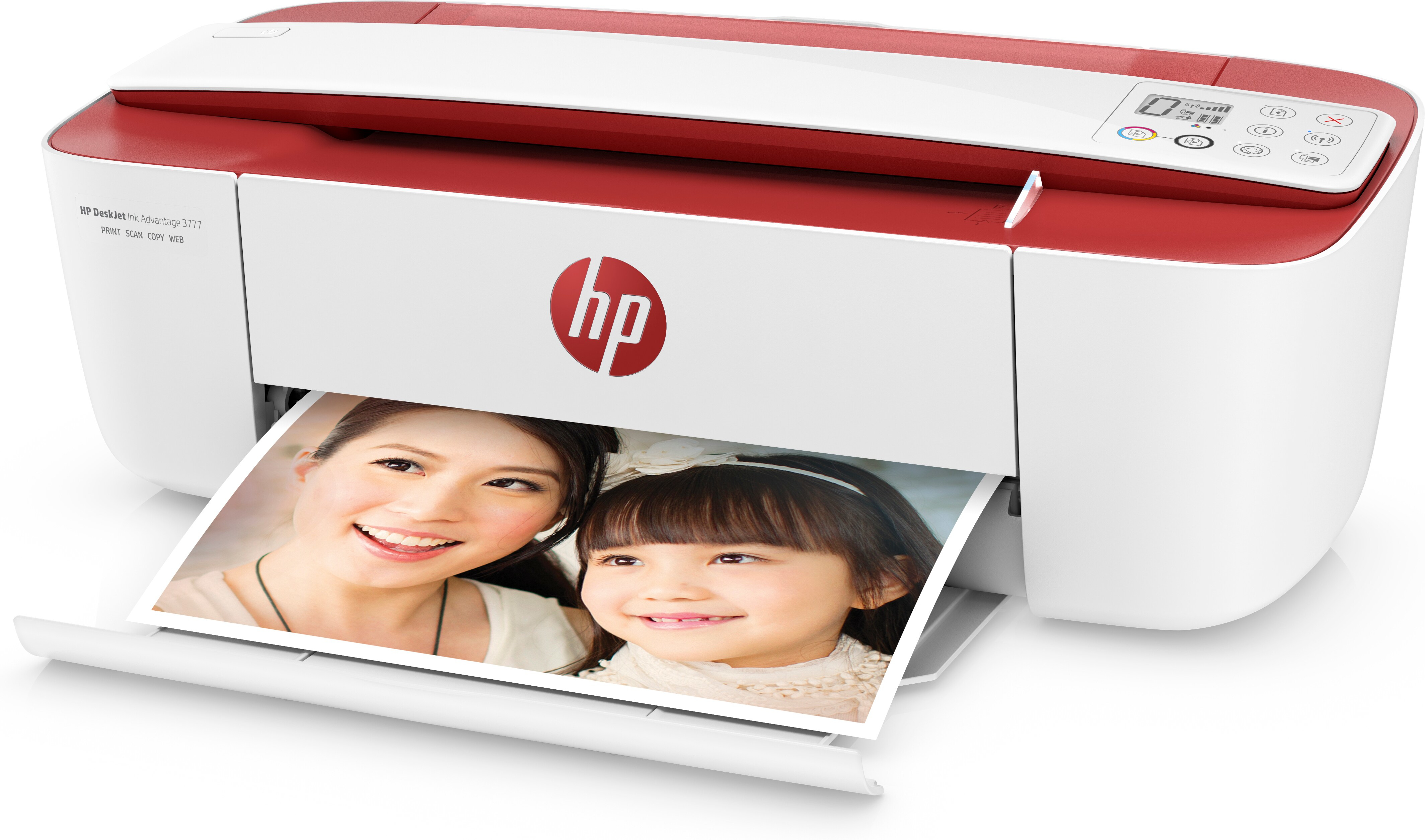 Impresora multifunción - HP Deskjet 3764, Color, 19 ppm, WiFi, USB, Compatible con HP Instant Ink