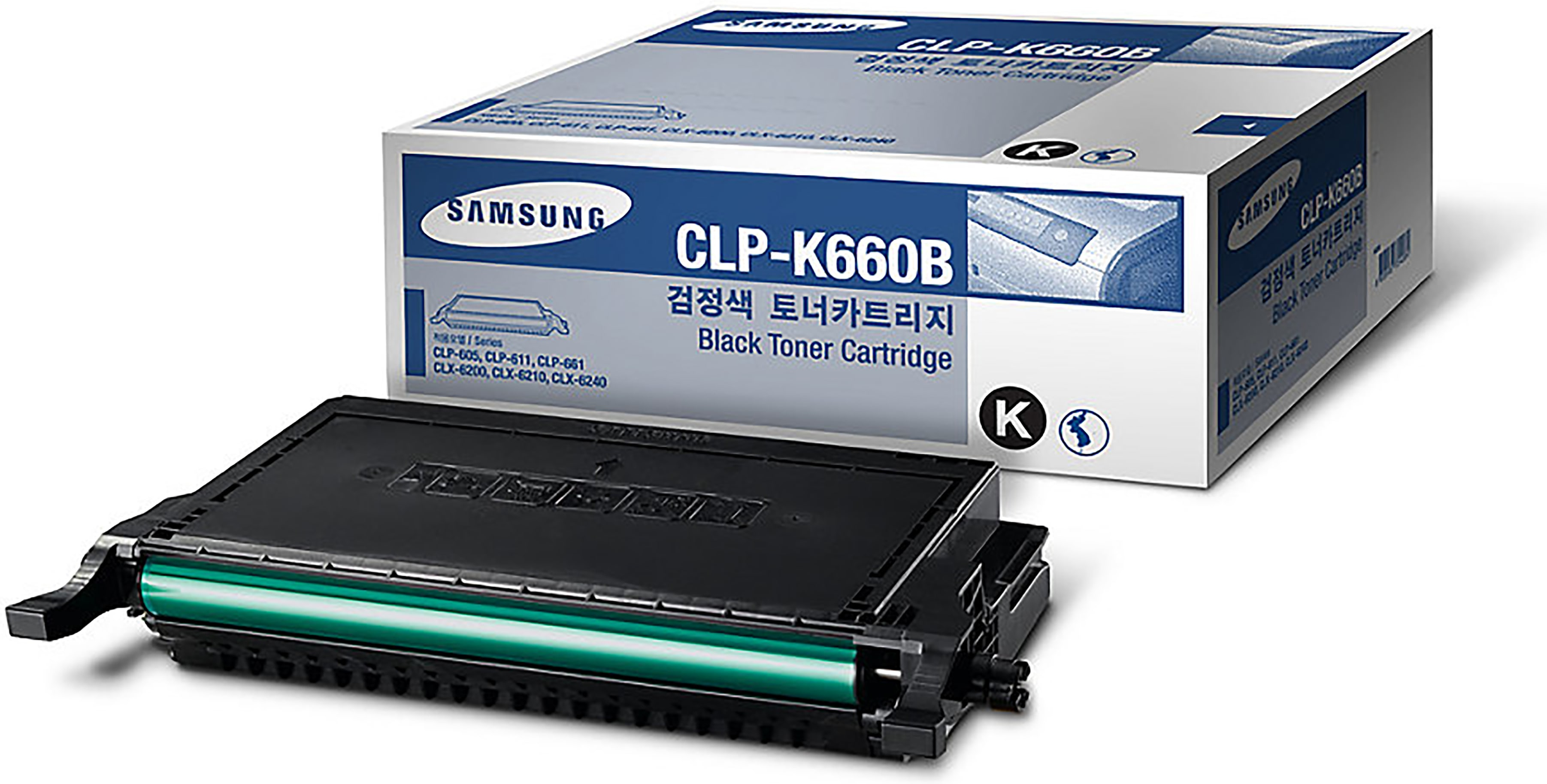 Cartucho de tinta - Samsung CLP-K660B, 2500 Páginas, Negro