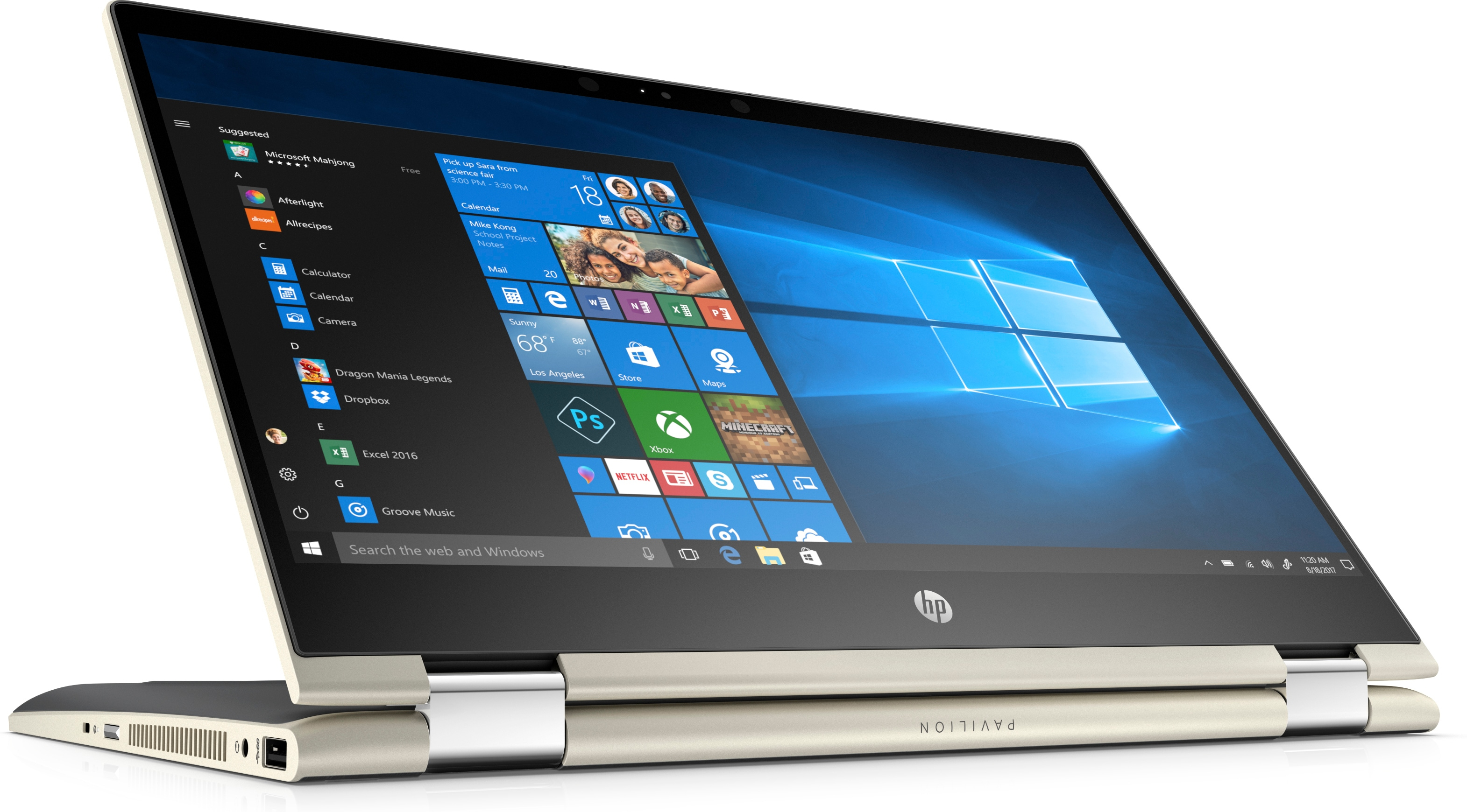 Convertible 2 en 1 - HP Pavilion x360 14-cd0009ns, 14" FHD, Pant. Tàctil, Intel® Core™ i5-8250U, 8GB, 256 GB, W10, Plata