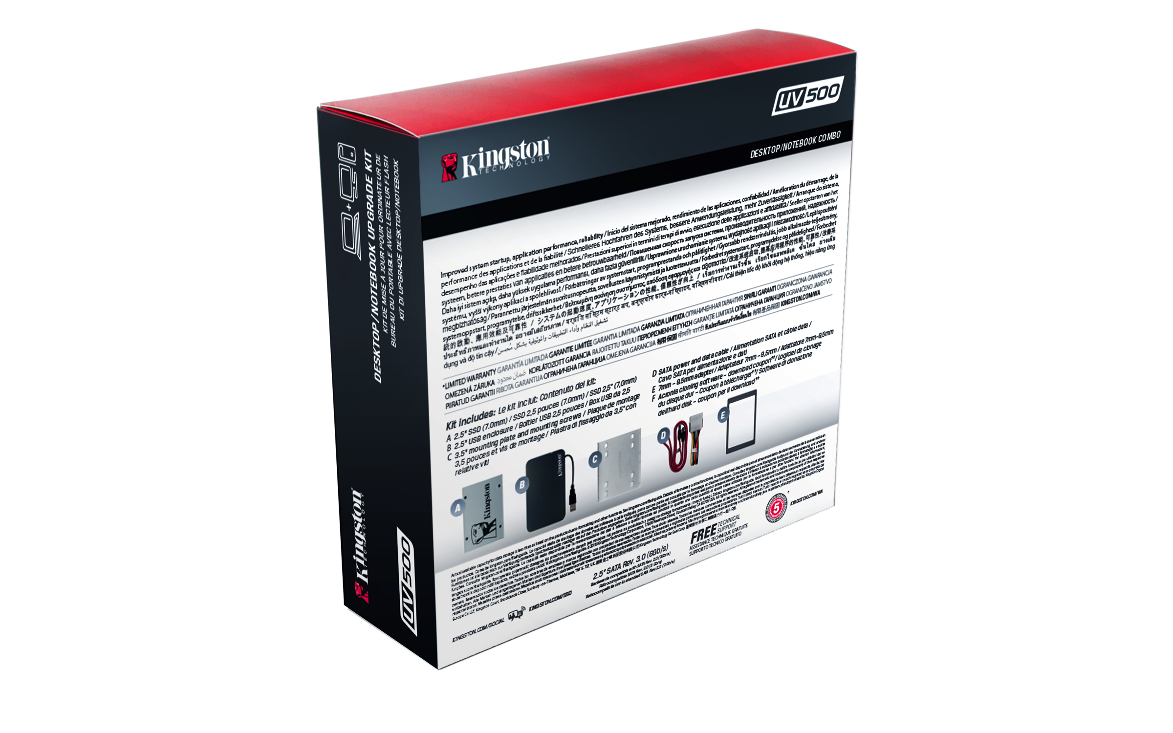 Disco SSD interno - Kingston, 120GB, 520, 320MB, SUV500B, 120G