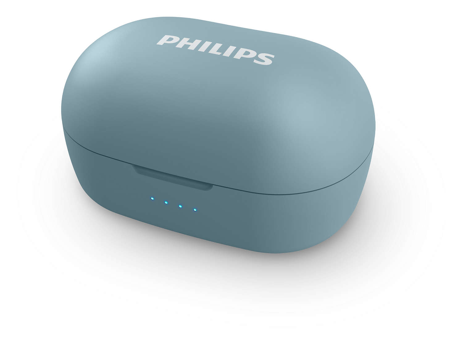Auriculares True Wireless - Philips TAT2205BL/00, True Wireless, Bluetooth, 12h, Azul + Estuche de carga