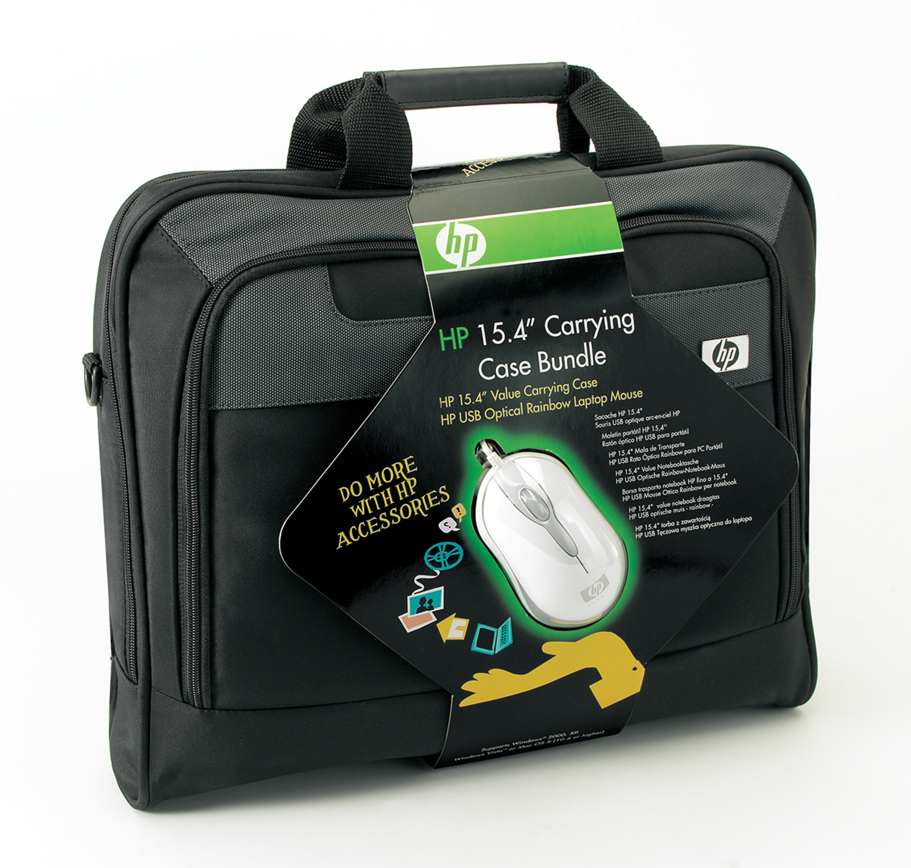 Maletín para portátil - HP FK 695 AA-PACK MALETIN + RATON