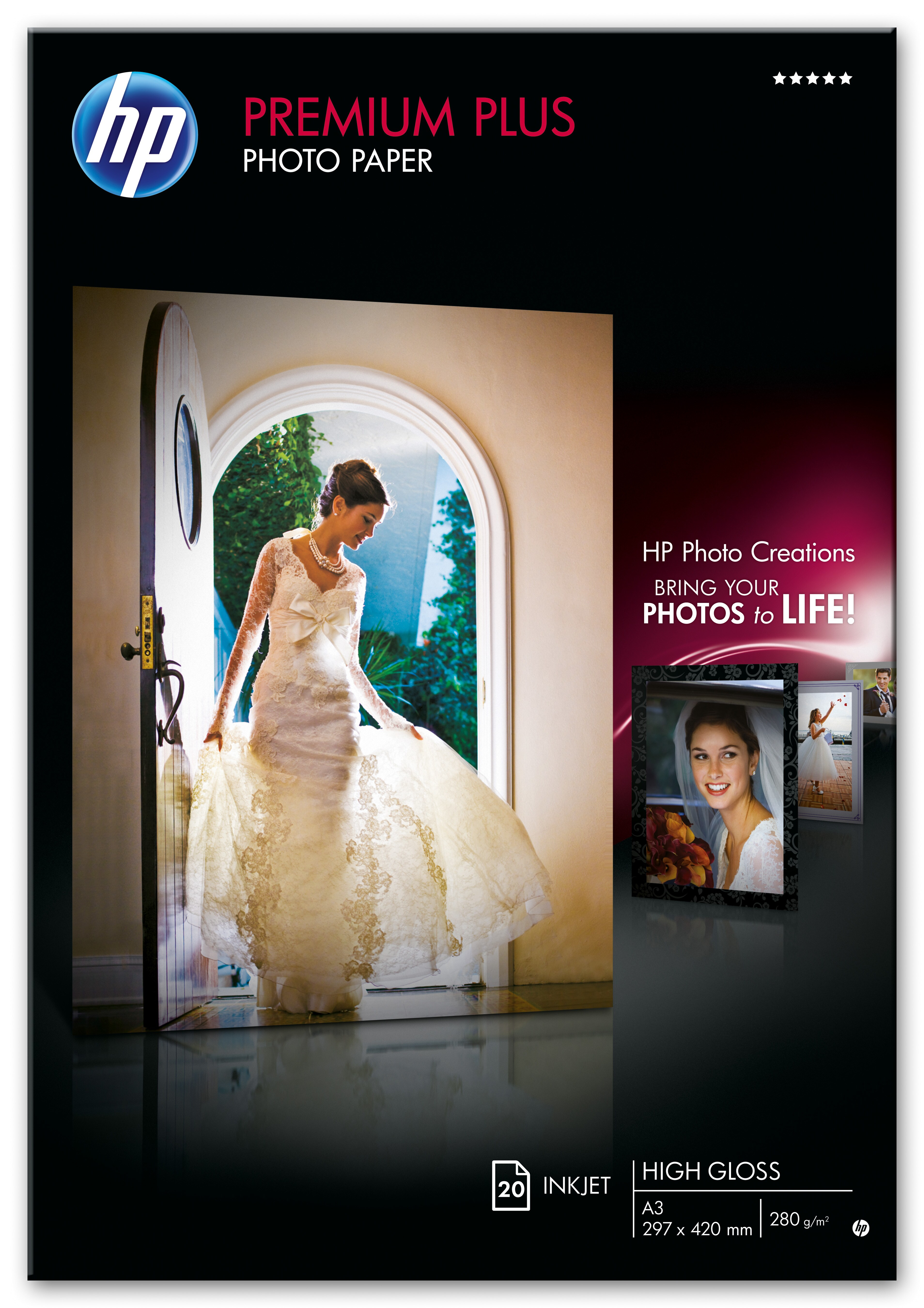 Papel para Impresora - Hp, Premium Plus High-gloss