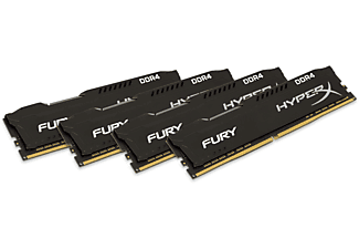 Memoria Ram - Kingston HyperX Fury DDR4 64GB (Kit 4) 2400MHz CL15 Black Series