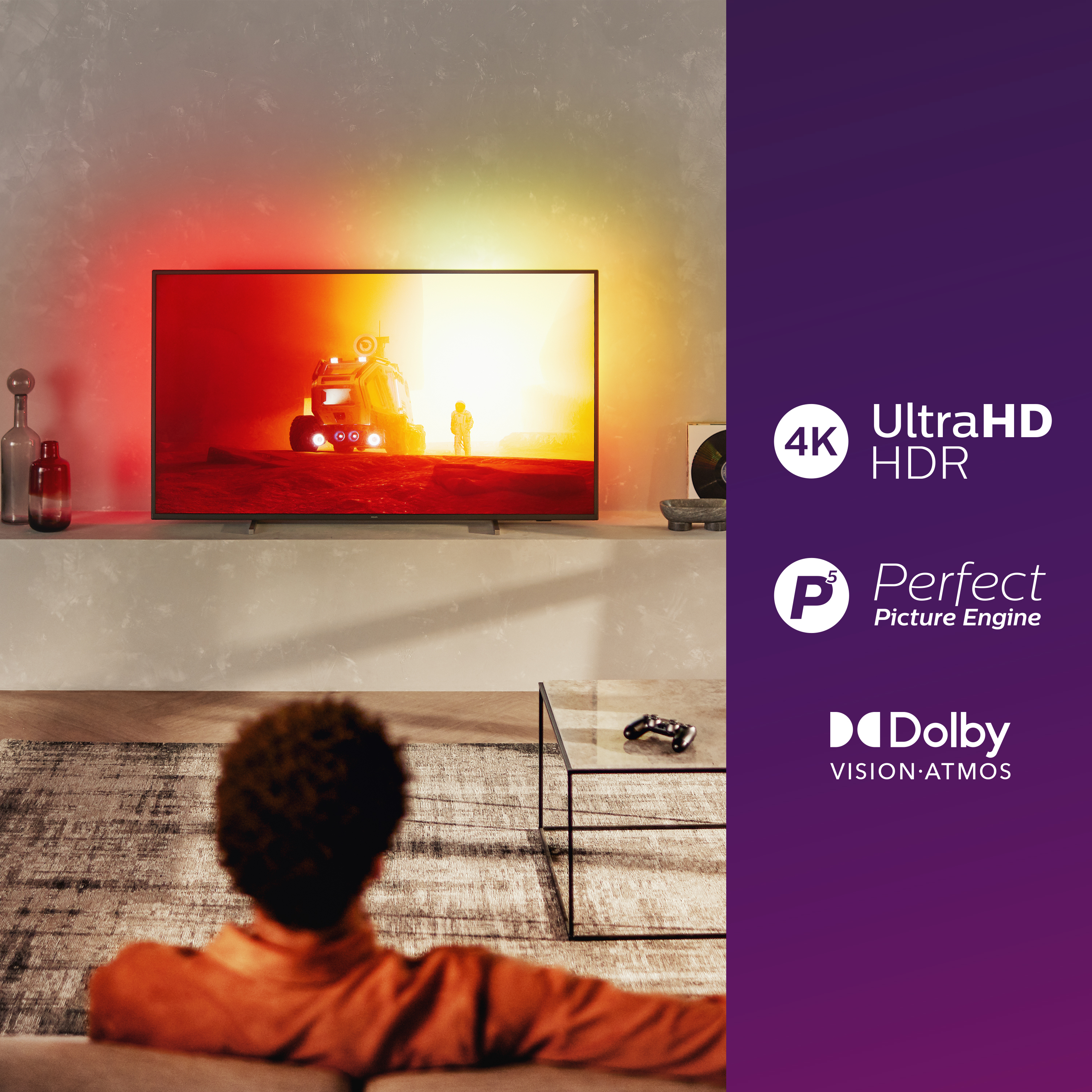 PHILIPS 50PUS7805 50'' 126 Ekran Uydu Alıcılı Smart Ambilight 4K Ultra HD LED TV