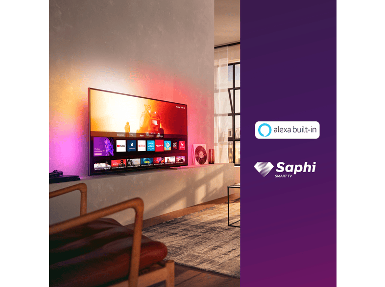 Philips 65pus7805 65 164 Ekran Uydu Alicili Smart 4k Ultra Hd Led Tv Metal Grisi Televizyon