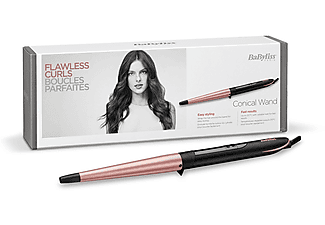 BABYLISS C454E Rose Quartz Conical Wand Saç Maşası Pembe_3