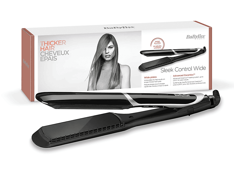 BABYLISS ST397E Sleek Control 235 Saç Düzleştirici Siyah_3