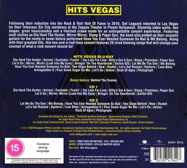 Def Leppard - Hits Vegas - Live At Planet Hollywood (BR+2CD)  - (Blu-ray + CD)