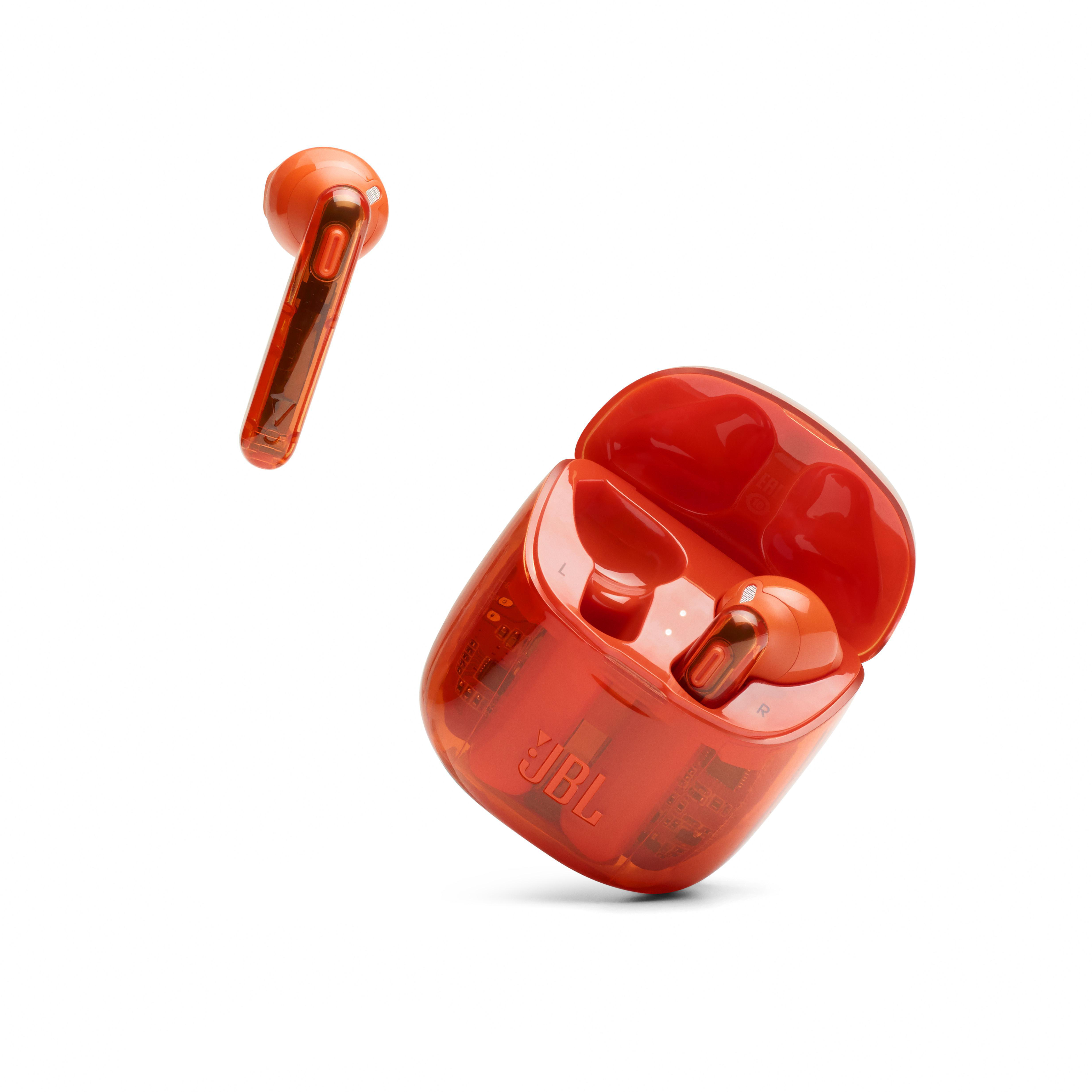 Kopfhörer JBL In-ear Orange Tune TWS 225 GHOST, Bluetooth