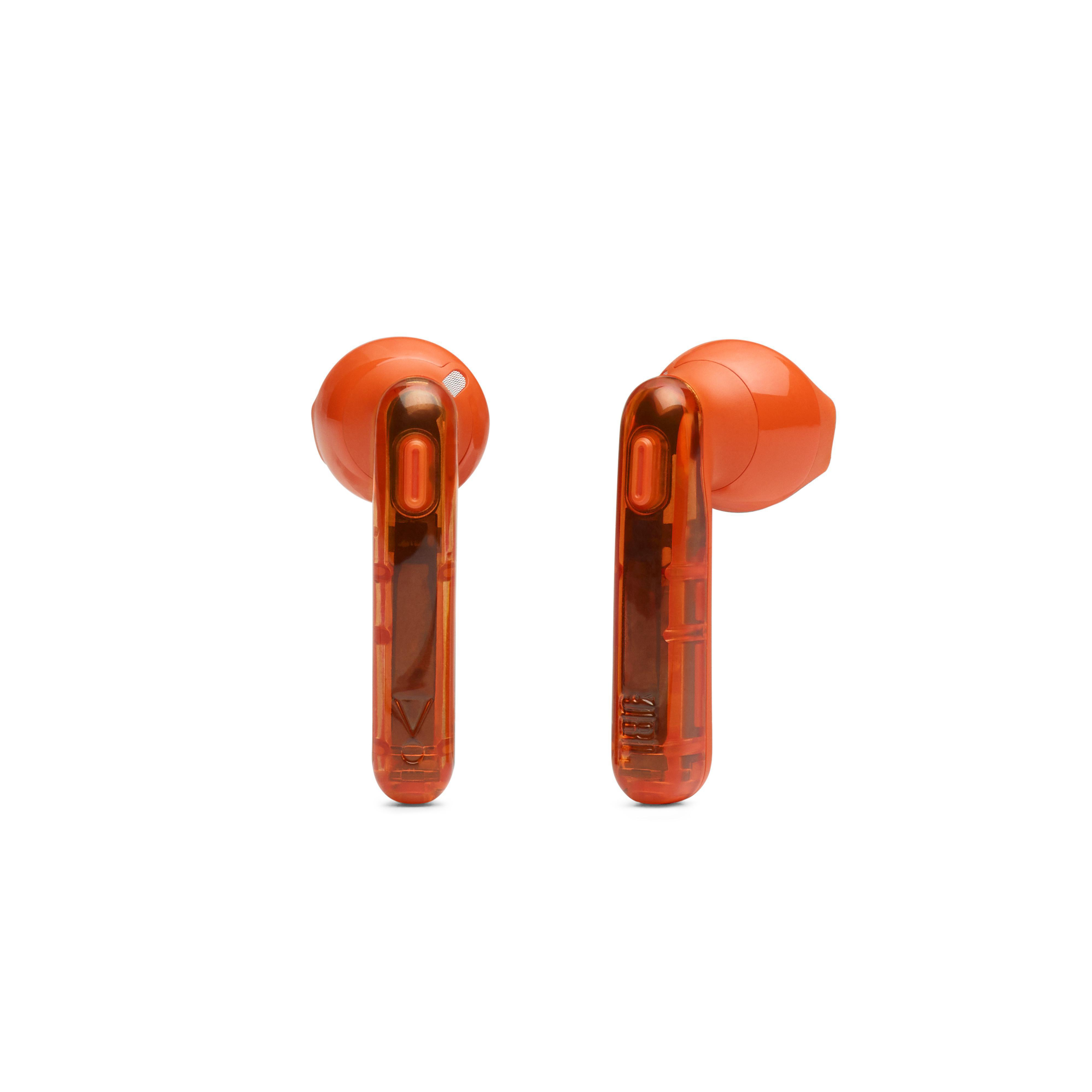 Orange JBL TWS Kopfhörer GHOST, Bluetooth Tune 225 In-ear
