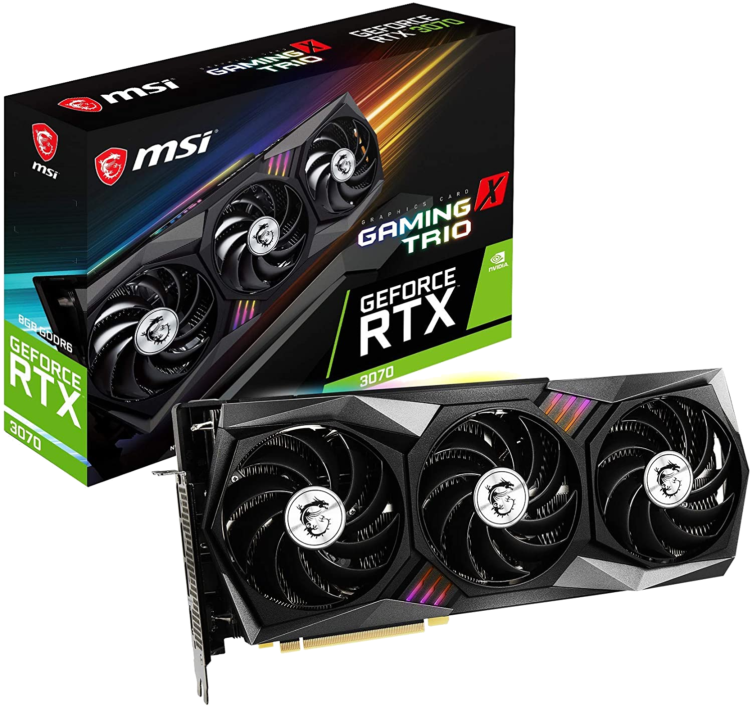 MSI Grafikkarte GeForce RTX™ 3070 GAMING X TRIO 8GB (V390-006R)