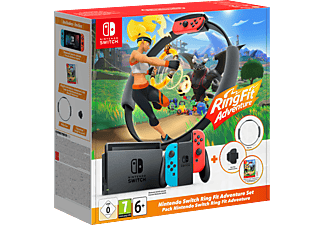 Switch - Ring Fit Adventure Edition - Console videogiochi - Rosso neon/Blu neon