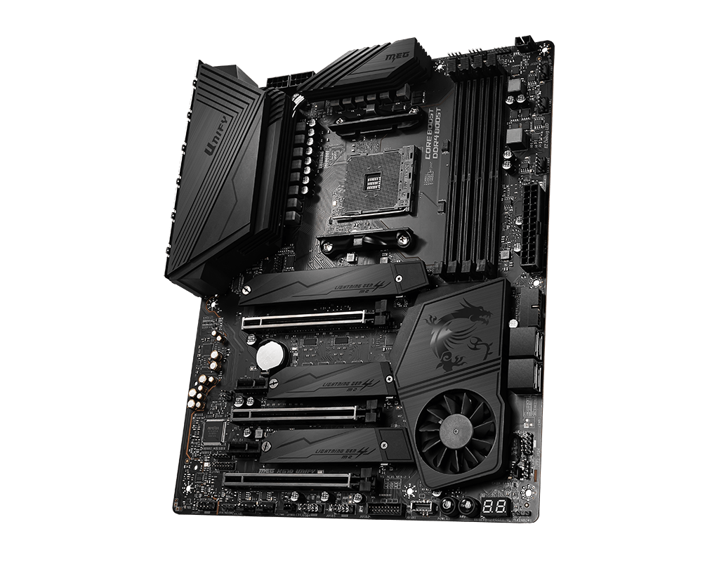 MSI MEG X570 Unify AM4 DDR4 4600 mhz Anakart Siyah