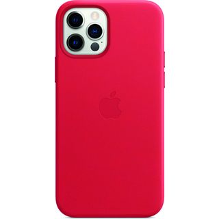 APPLE Leder Case mit MagSafe, Backcover, für Apple iPhone 12, iPhone 12 Pro, PRODUCT(RED)