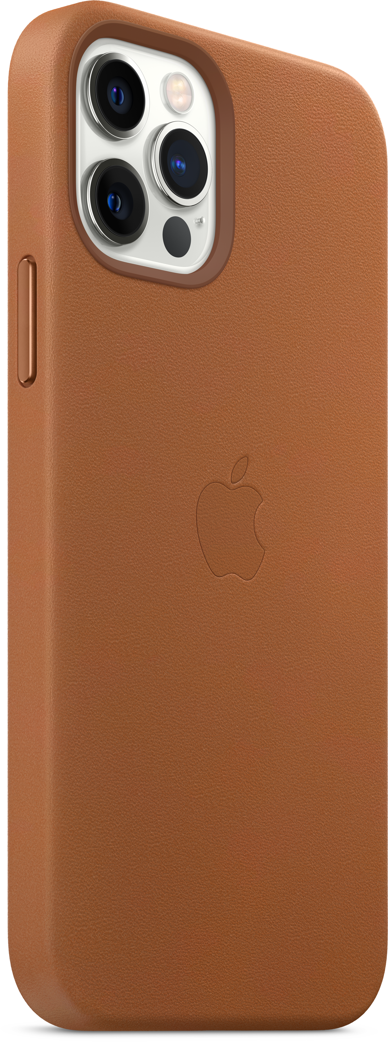 APPLE Leder Case mit MagSafe, Backcover, für Apple iPhone 12, iPhone 12 Pro, Sattelbraun