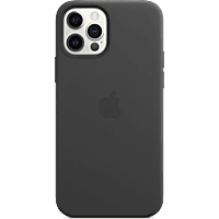 APPLE Leder Case mit MagSafe in Schwarz für iPhone 12/12 Pro (MHKG3ZM/A)