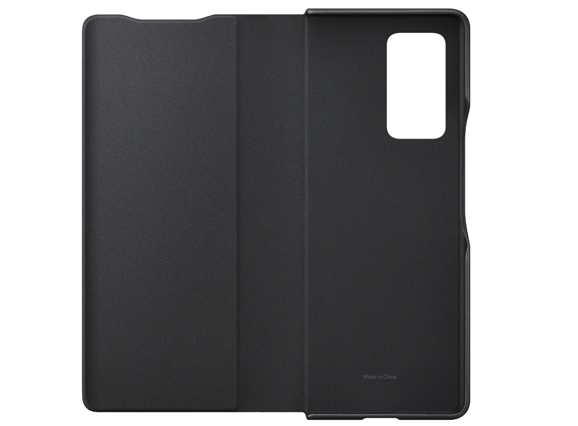 SAMSUNG Leather, Bookcover, Samsung, Galaxy Z Fold, Schwarz
