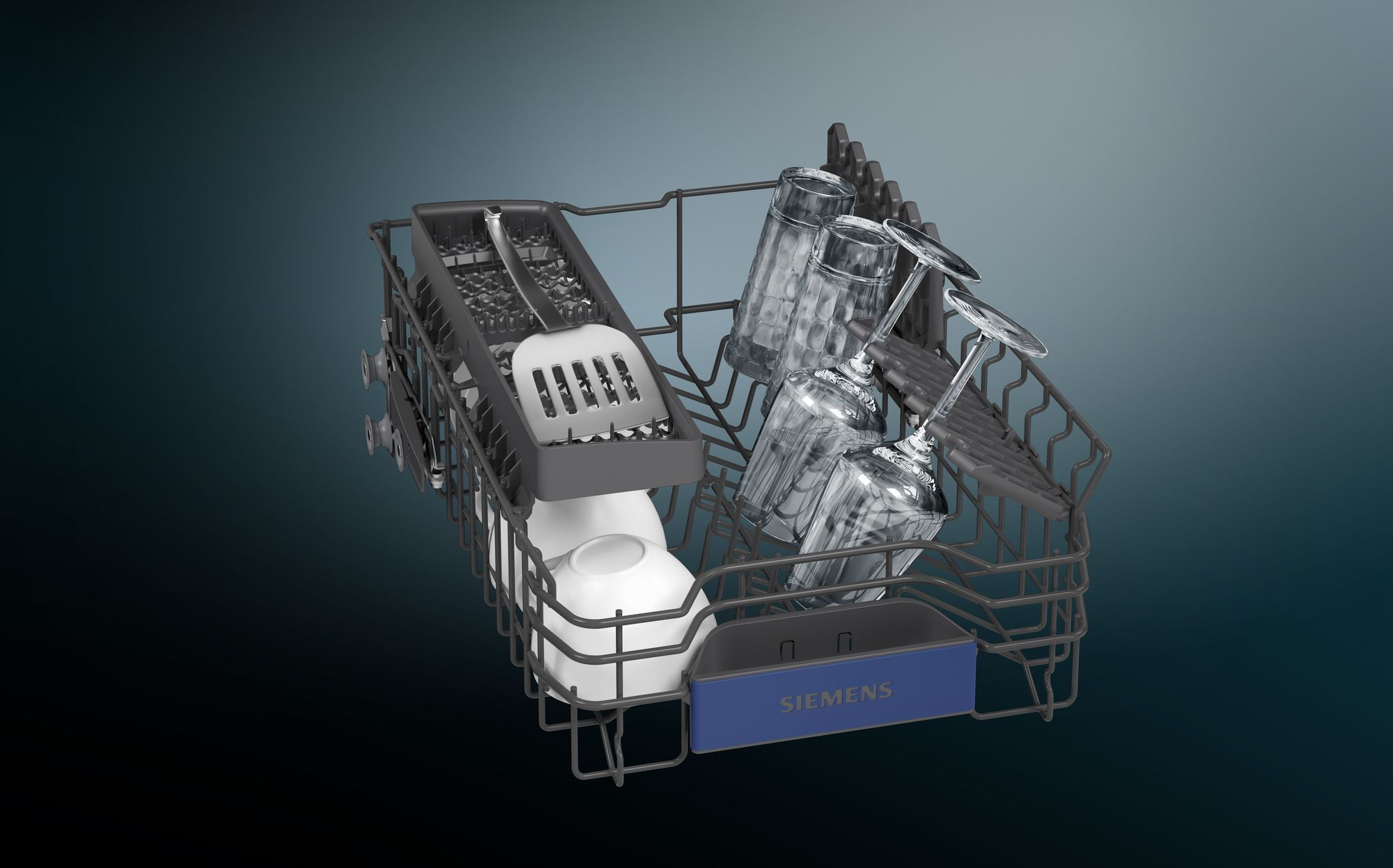 SIEMENS SR53ES28KE iQ300 Geschirrspüler (teilintegrierbar, mm 448 dB D) 44 breit, (A)