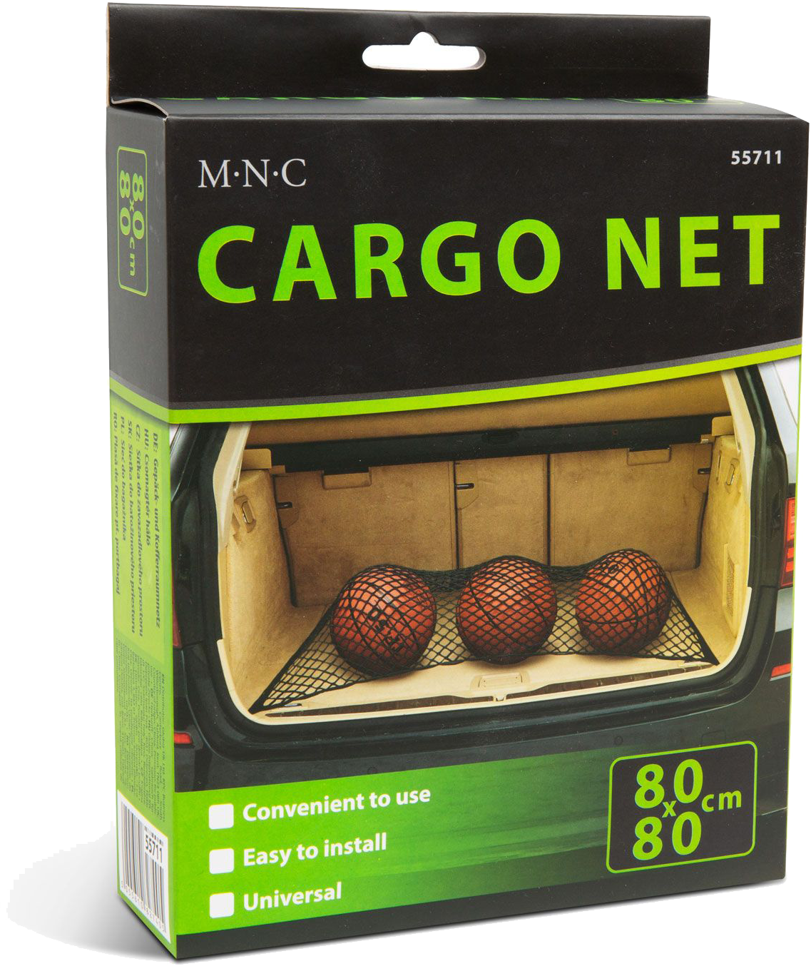 MNC 55711 Csomagtér háló, 80x80 cm