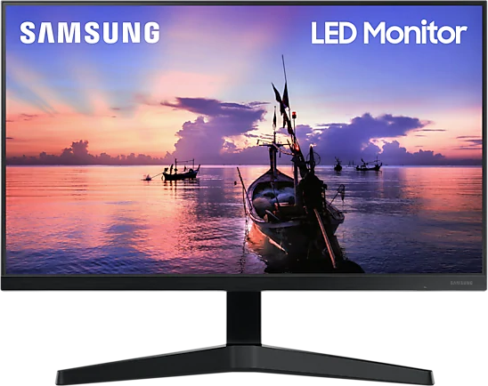 SAMSUNG -Ausstellungsstück- Monitor F27T350, 27 Zoll FHD, 75Hz, IPS, non-glare, Dark Blue Gray (LF27T350FHUXEN) 27 Zoll Monitor, Full-HD, 5 ms Reaktionszeit, 250 cd/m², 75 Hz, Dunkelblau