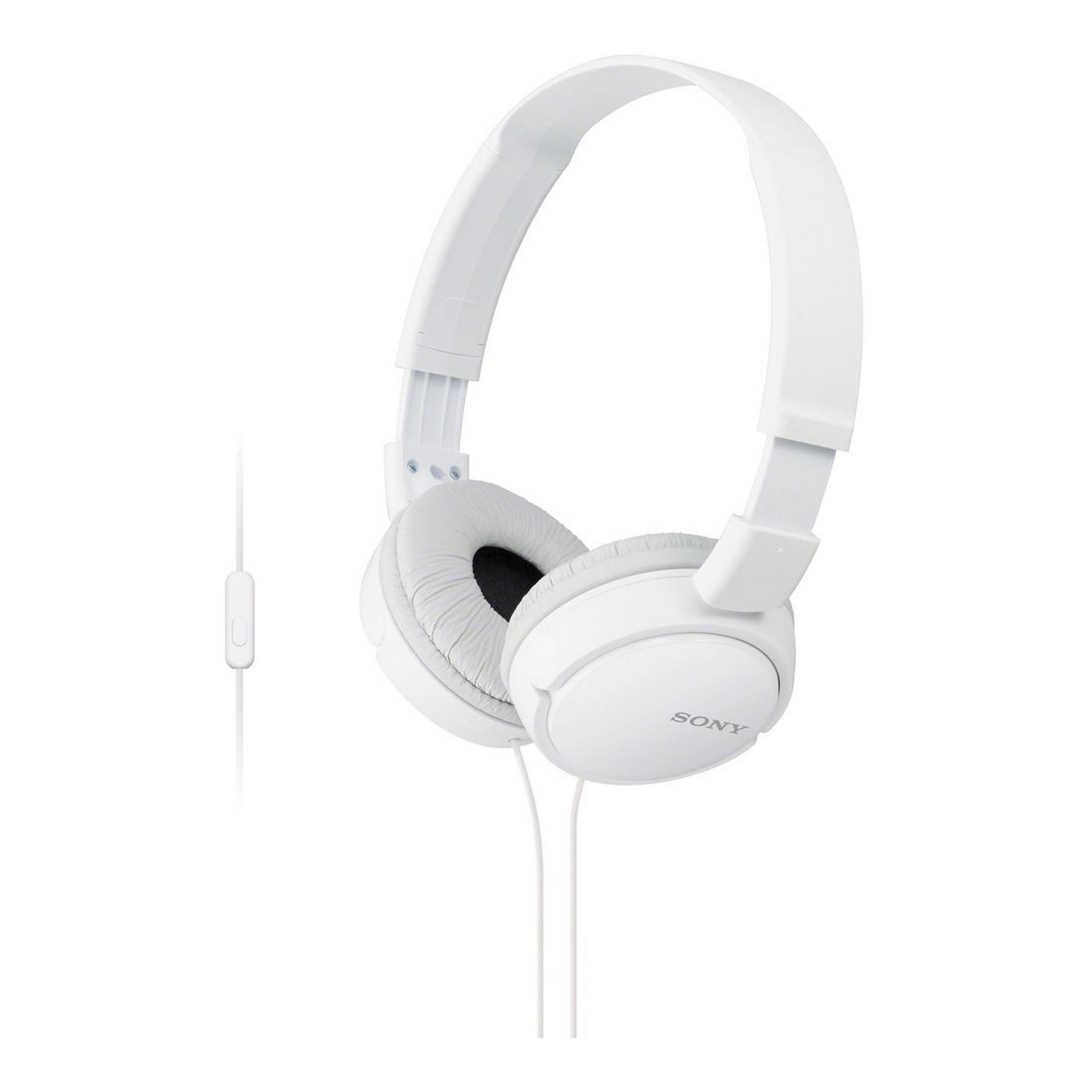 Auriculares - Sony MDR-ZX110AP, Supra-aural, Blanco