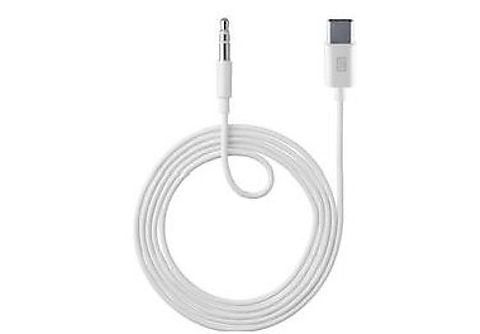 Cable USB - CellularLine AUXMUSICABLETYPECW, USB-C, Aux 3.5mm, Blanco