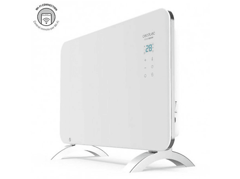 REACONDICIONADO Seminuevo Muy bueno Calefactor - Cecotec Ready Warm 6700 Crystal Connection, WiFi, 15 m², 1500W, IP24, Blanco