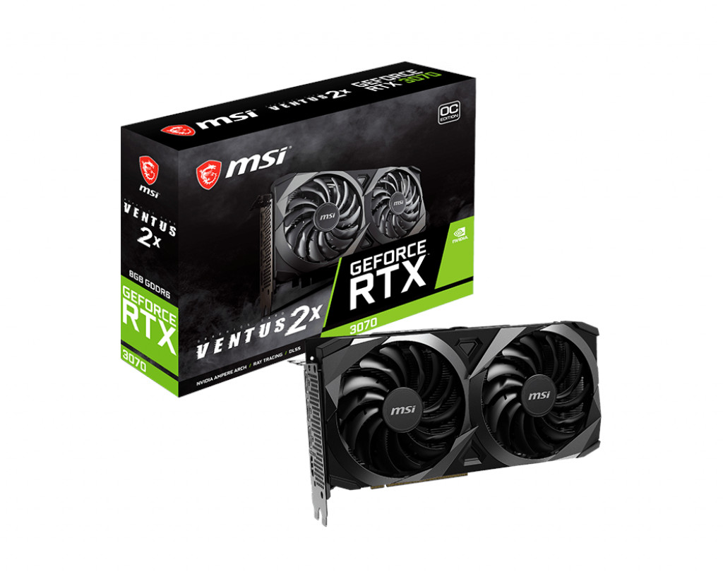 【ジャンク】MSI GeForce RTX3070＋sanmaxメモリ8gb2枚 MSI VGA GeForce RTX 3070 Ventus 2X OC RTX3070 8GB GDDR6 256B DX12
