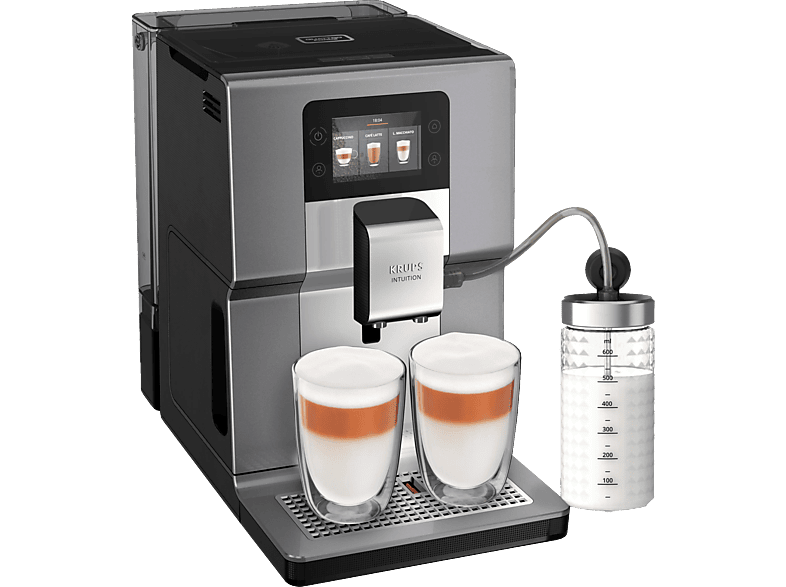 KRUPS EA 875 E Intuition Preference+ Kaffeevollautomat Silber