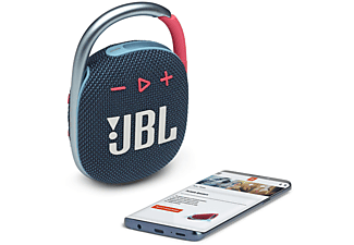 JBL Clip4 Bluetooth Lautsprecher, Blau/Pink
