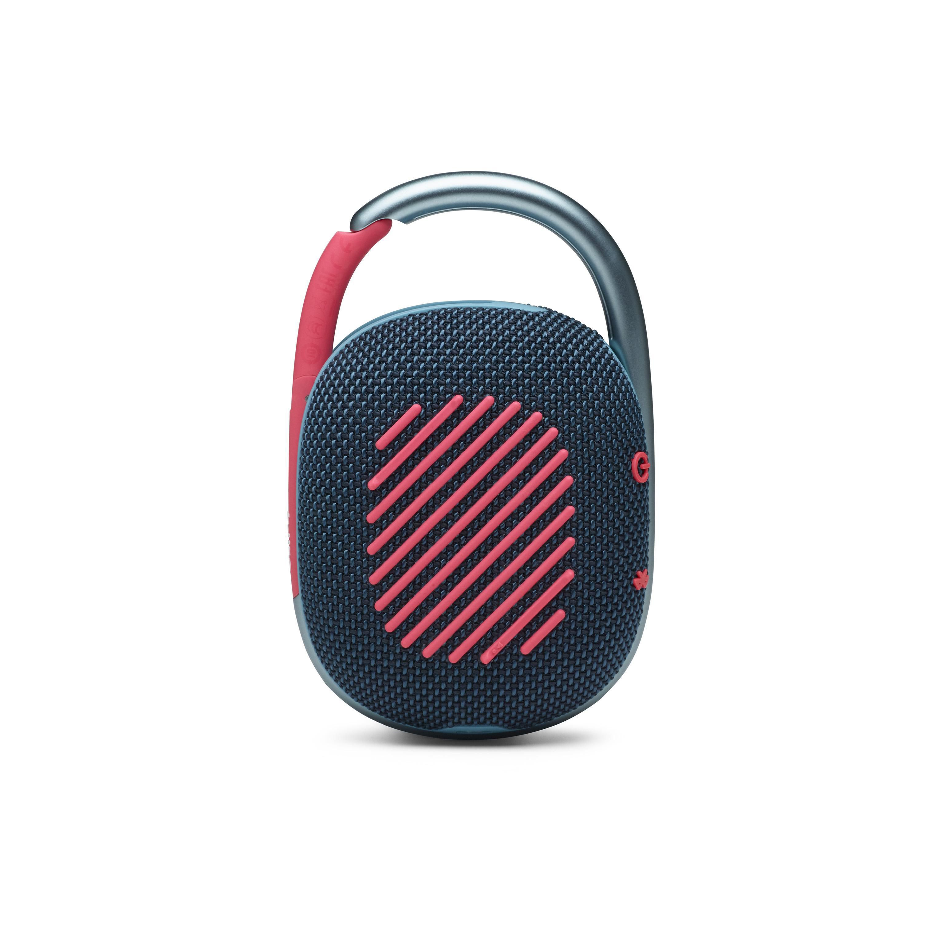 JBL Clip4 Bluetooth Lautsprecher, Blau/Pink