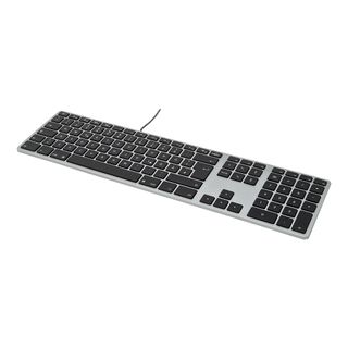 MATIAS CORPORATION MT1007CH RGB Backlit (CH-Layout) - Tastatur (Space Grey/Schwarz)