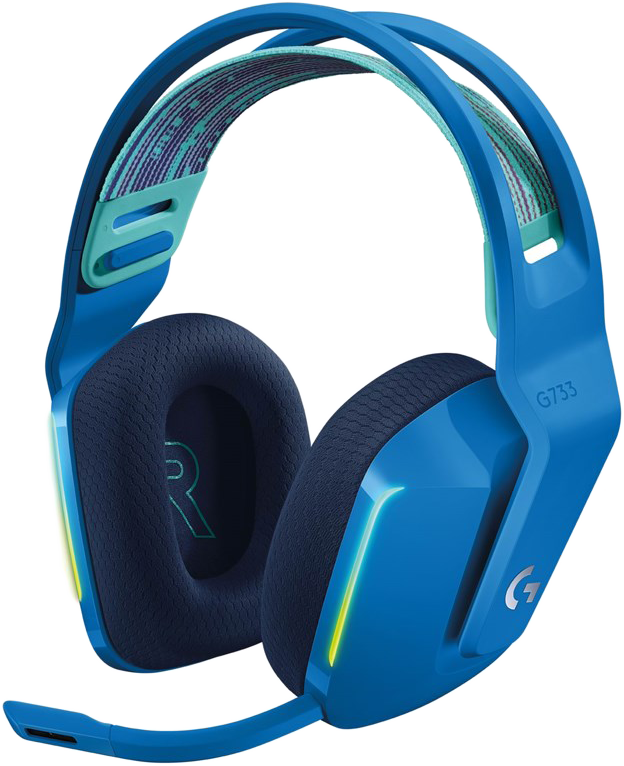 LOGITECH G733 LIGHTSPEED Vezeték nélküli RGB Gaming Headset, kék (981-000943)