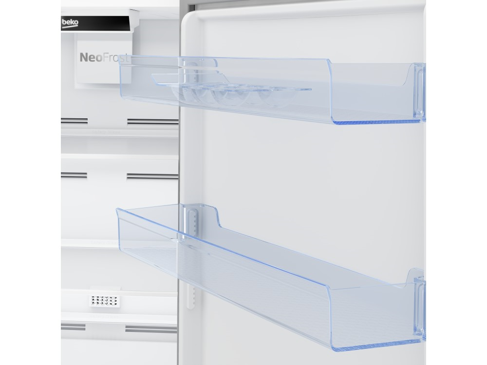 Frigorífico dos puertas - Beko BDSA250K3SN, 220 l, Cíclico, 145 cm, Blanco