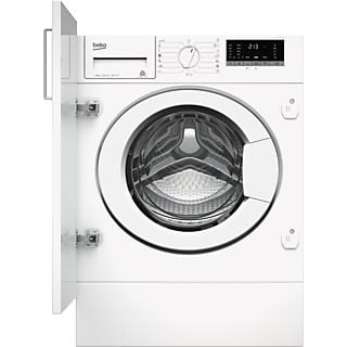 Lavadora integrable - Beko WITV 8612 XW0R, 8 kg, 1200 rpm, SteamTherapy™, AntiCrease®, Blanco