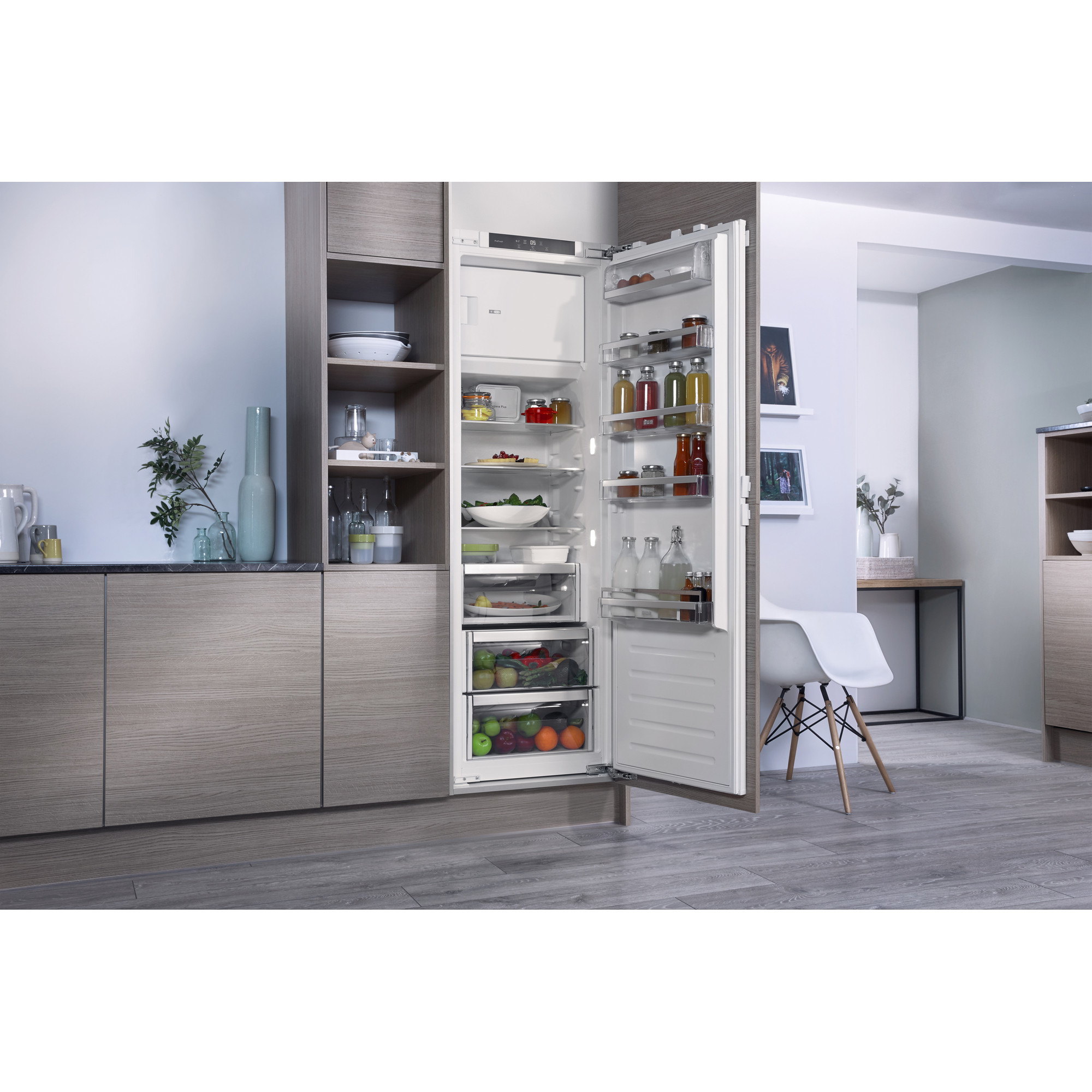 BAUKNECHT KSI 18GF2 P0 Einbaukühlschrank (292 l, F, 1771 mm hoch, Weiß)
