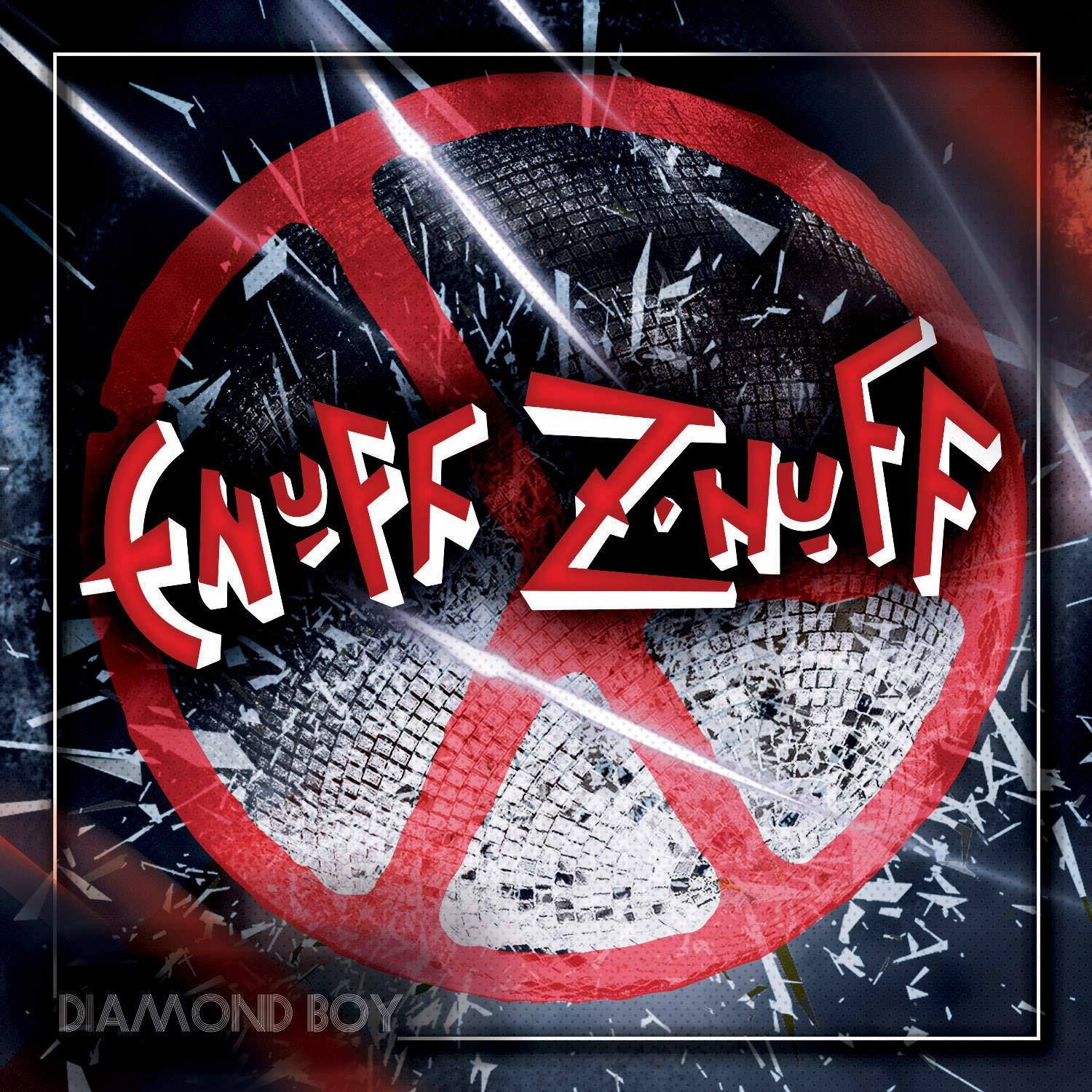 Album borító piros behajtani tilos jelzéssel egy összetört tükör felett, a szöveg: Enuff Z'Nuff.